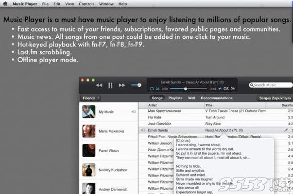 Music Player for mac 