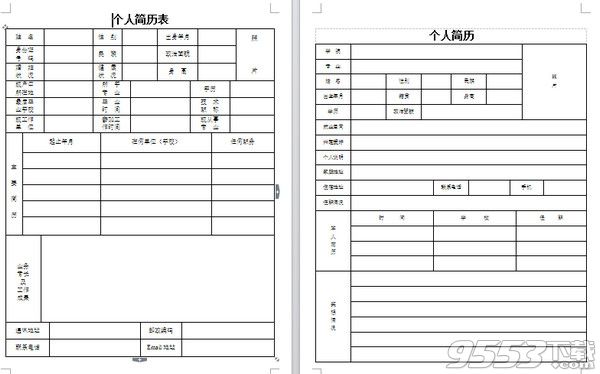 应聘简历模板