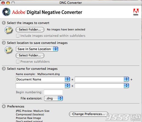 Adobe DNG Converter for mac(照片转换工具)