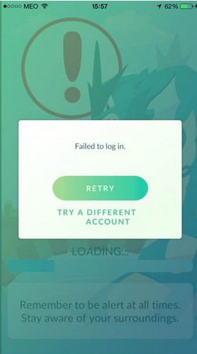 pokemon go提示failed to log in怎么办？failed to log in提示解决方法