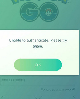 pokemon go提示unable to authenticate怎么办？unable to authenticate解决方法