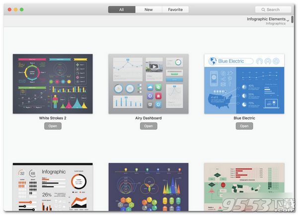 Infographics for Pages mac (Pages模板)