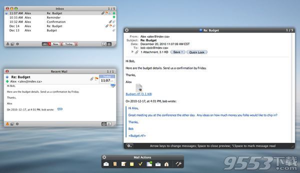 SmallCubed Mail Perspectives for mac