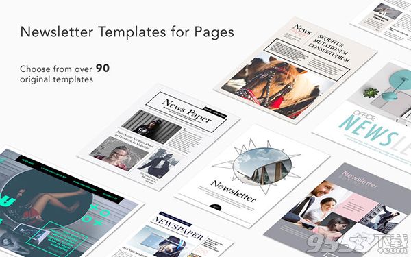 Newsletters Templates for Pages Mac版
