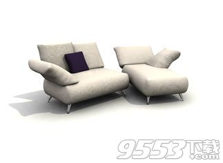 坐卧沙发组合3d模型