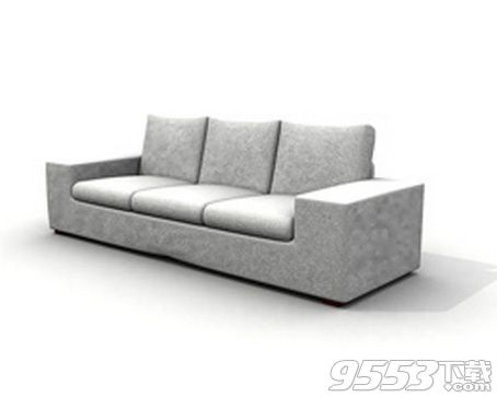 多人布艺沙发3d模型