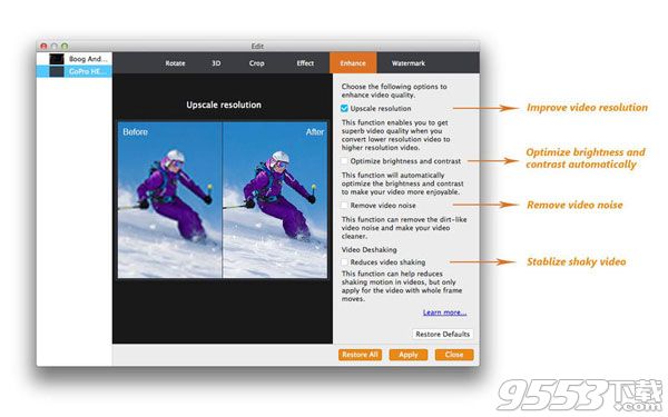 Aiseesoft Video Editor Enhancer for mac