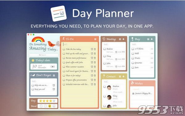 Day Planner for mac——可以表达心情的日程管理软件