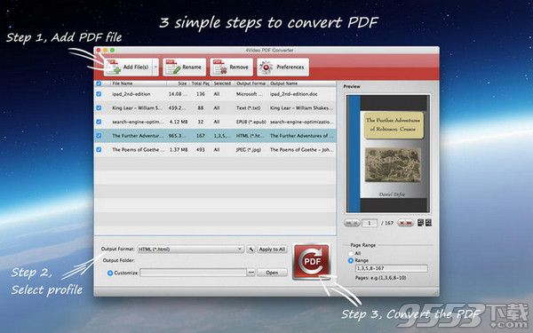 4Video PDF File Converter for mac