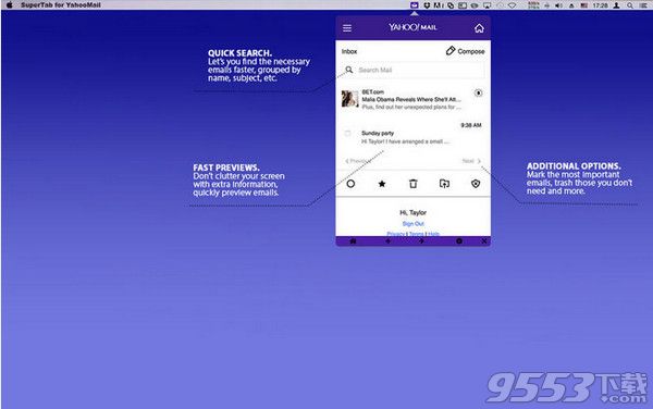 SuperTab for YahooMail Mac版