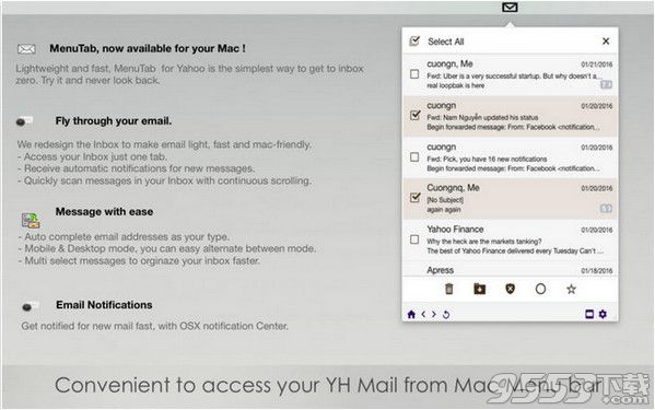 MenuTab for Yahoo Mac版