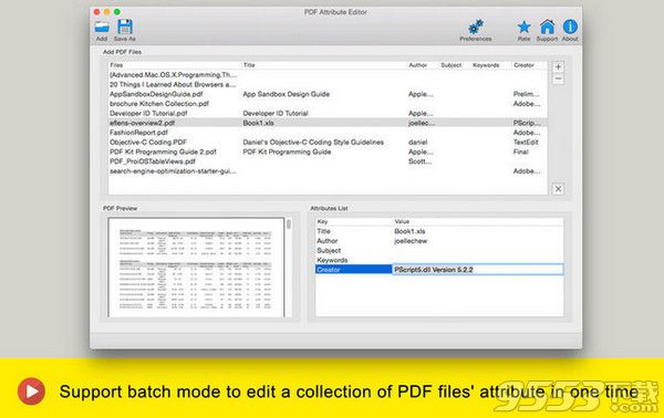 PDF属性编辑器Mac版
