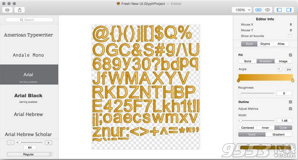Glyph Designer 2 for Mac