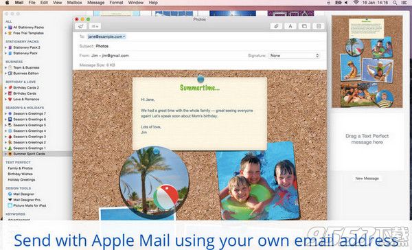 Apple Mail文具贺卡模板Mac版