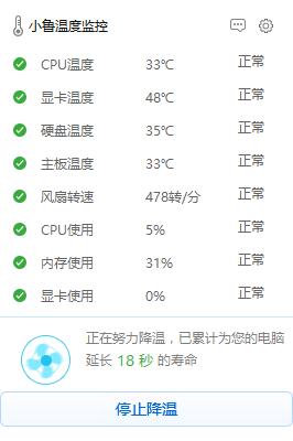 小鲁温度监控独立版win10版