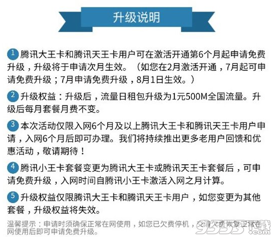 u.10010.cn腾讯王卡老用户升级申请地址