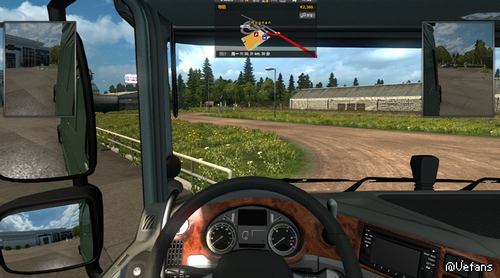 欧洲卡车模拟2 v1.27导航在上方MOD