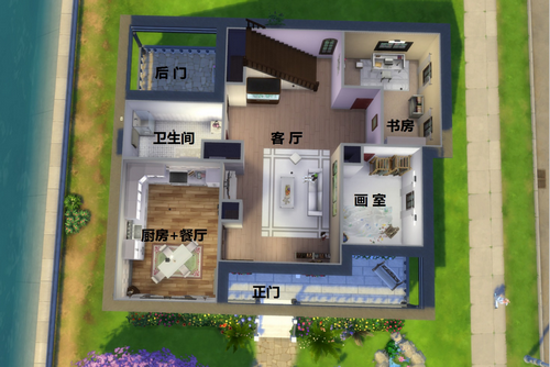 模拟人生4 Cozy Life简约乡村小别墅MOD