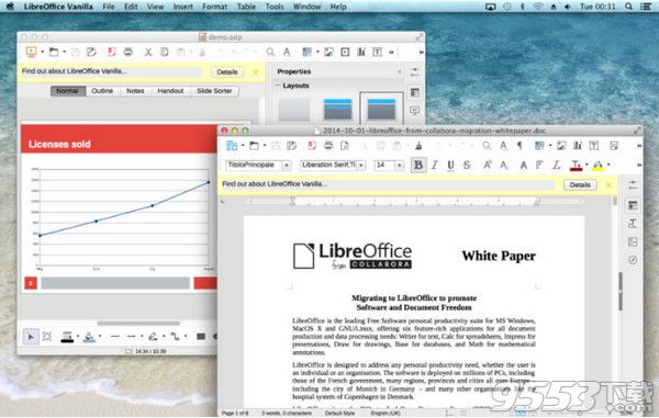 LibreOffice Vanilla 5 Mac中文破解版