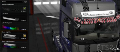 欧洲卡车模拟2 v1.28梅赛德斯奔驰MPIV灯箱MODv1.0