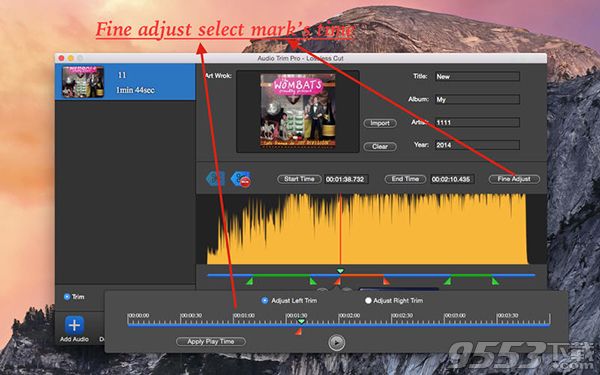 Audio Trim Split Merge Edit Mac版