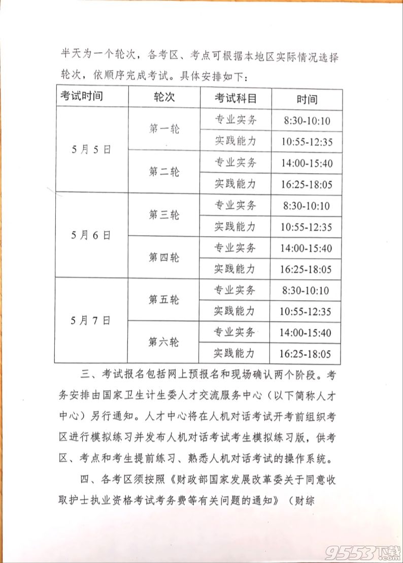 2018年护士执业资格考试报名申请表