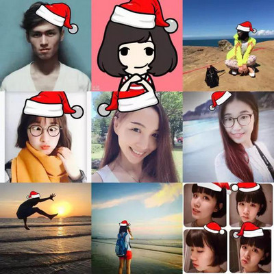 2017微信朋友圈圣诞帽app截图1