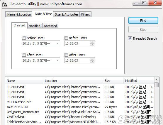 3nity FileSearch(本地文件搜索工具)