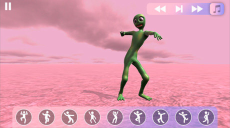 绿色外星人跳舞游戏