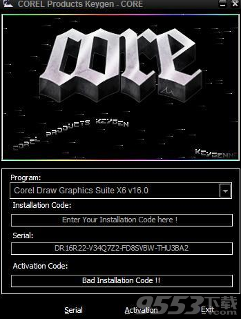 coreldraw x6 序列号