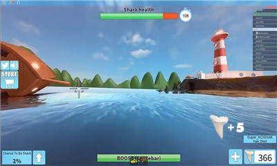 Roblox鲨鱼模拟器游戏截图2