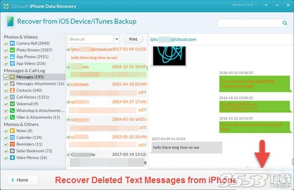 Gihosoft iPhone Data Recovery(iphone数据恢复软件) v4.2.2最新版