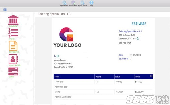 Job Estimate Maker Mac版