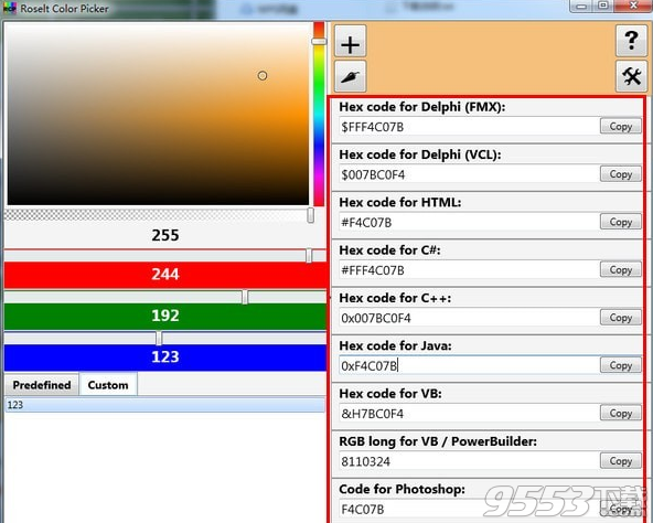 Roselt Color Picker