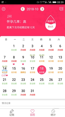 排卵期安全期日历app下载-排卵期安全期日历表安卓版下载v30.0图5