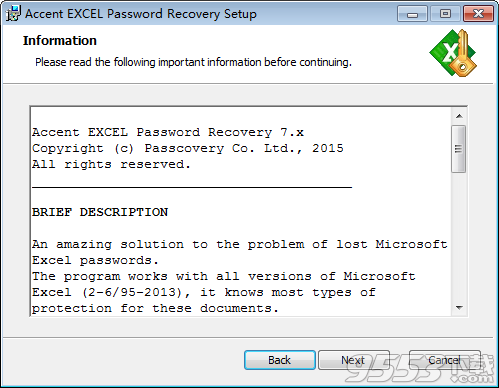 Accent Excel Password Recovery中文破解版