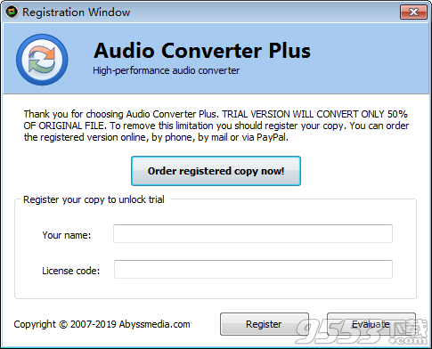 Abyssmedia Audio Converter Plus中文版