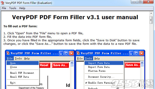 VeryPDF PDF Form Filler(PDF表单填充工具)