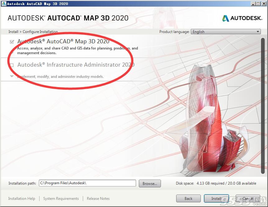 Autodesk AutoCAD Map 3D 2020破解版(附注册码)