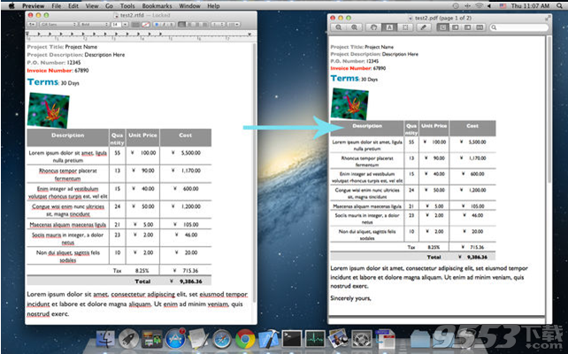 RTFD to PDF Mac版