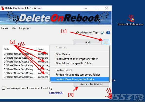 Delete.On.Reboot(重启时删除无用文件工具) v1.02免费版