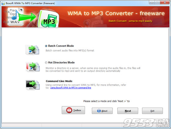 Boxoft WMA to MP3 Converter(WMA到MP3转换器) v1.0免费版