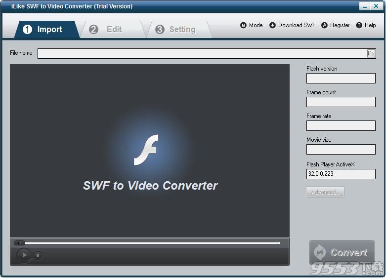 iLike SWF to Video Converter(视频格式转换器)