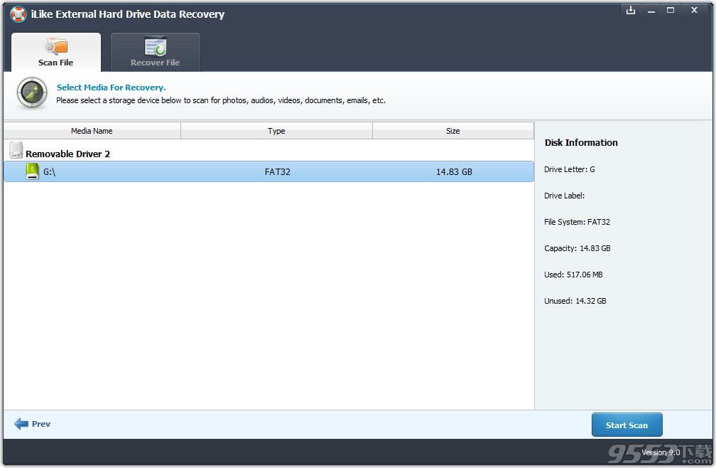 iLike External Hard Drive Data Recovery(移动硬盘数据恢复器)