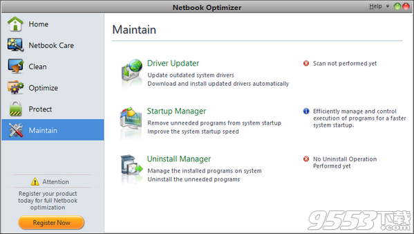 Netbook Optimizer(上网本垃圾清理软件) v1.00.91最新版
