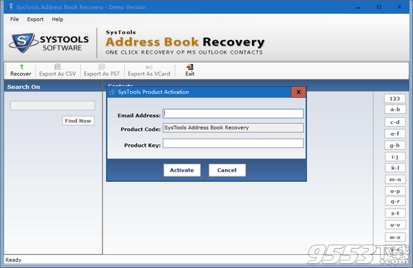 SysTools Address Book Recovery(通讯簿恢复软件) v2.0最新版