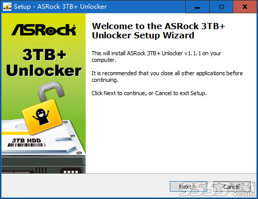 ASrock 3TB+ Unlocker(3TB硬盘识别软件) v1.1.1最新版