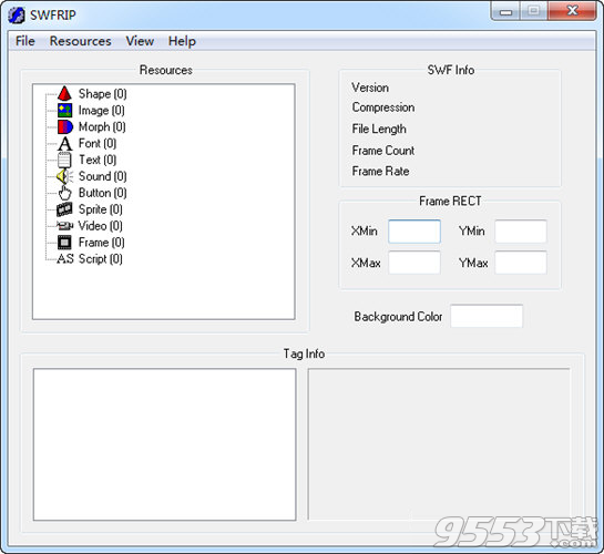 SWFRIP(SWF资源提取工具) v0.4绿色版