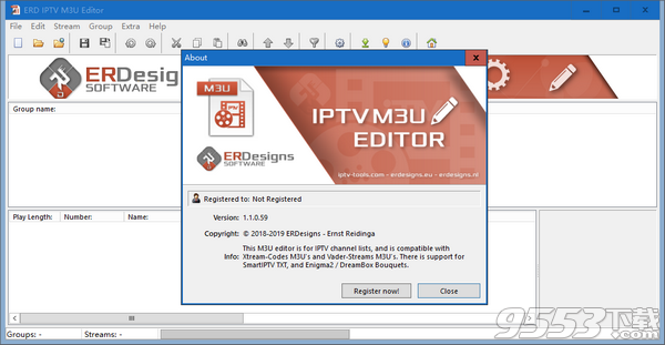 ERD IPTV M3u Editor(M3u音乐列表编辑器) v1.1.0.59最新版