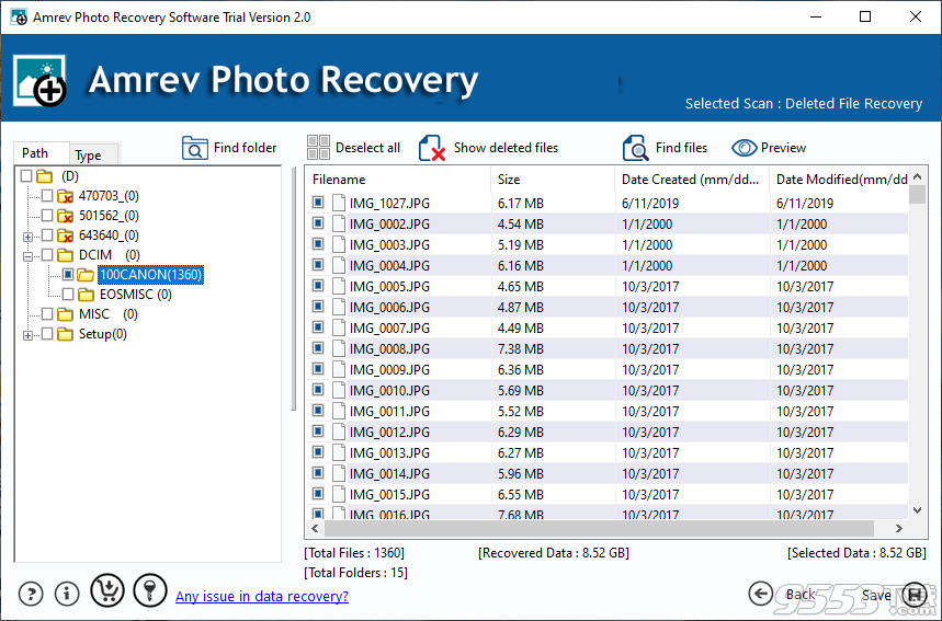 Amrev Photo Recovery(照片恢复软件)